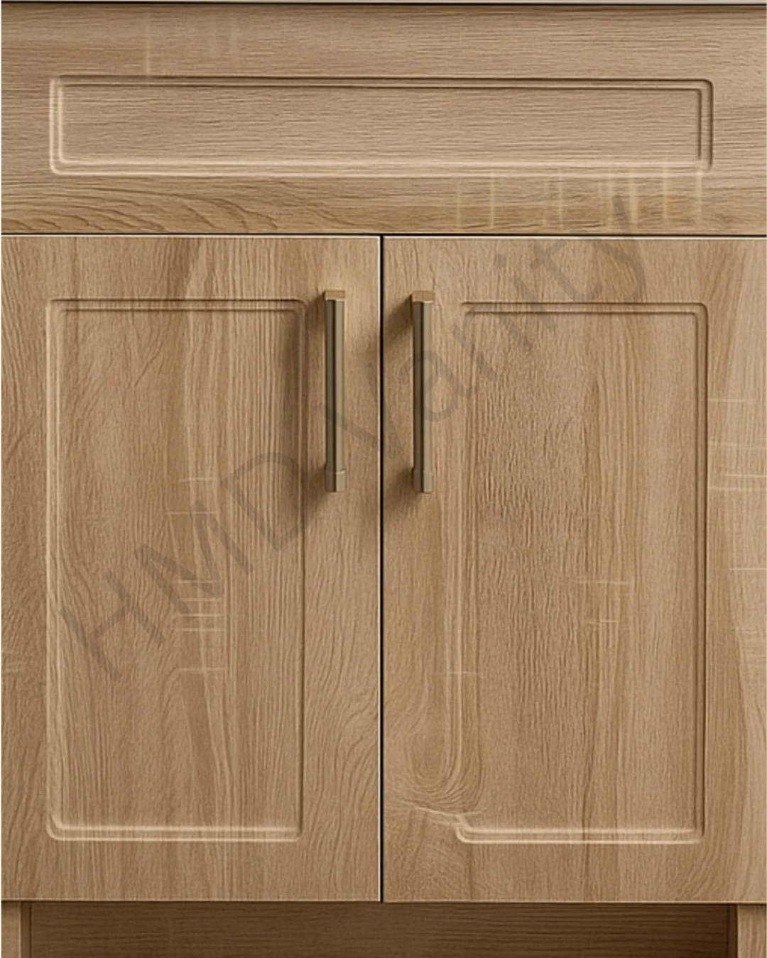 24" Top – 23" Light Oak Finish Vanity (Top & Vanity Sold Separately). Freestanding MDF Cabinet
