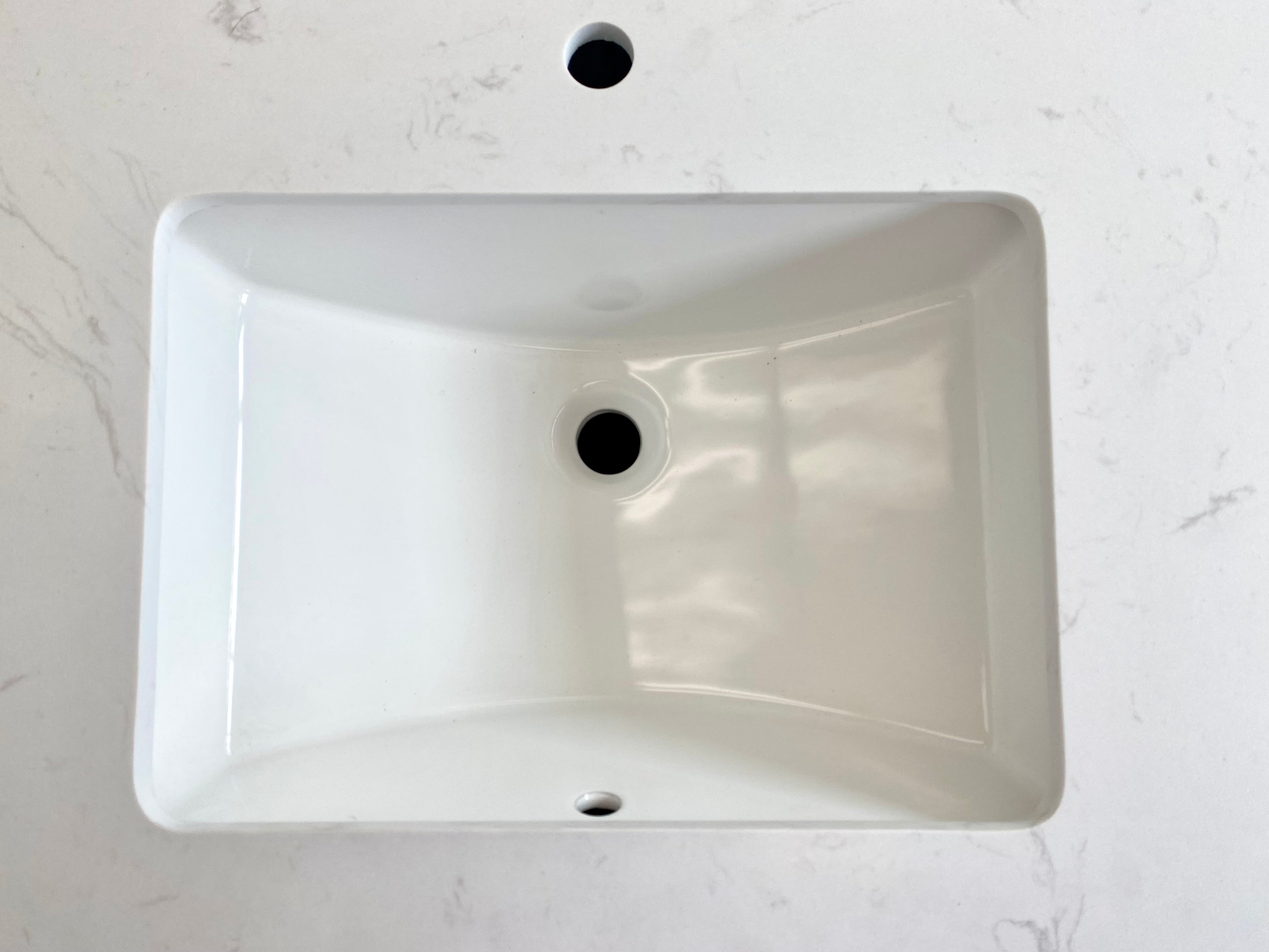 30" Stone Top – 28" White Vanity (Top & Vanity Sold Separately). Timeless Design, Freestanding HDF Cabinet